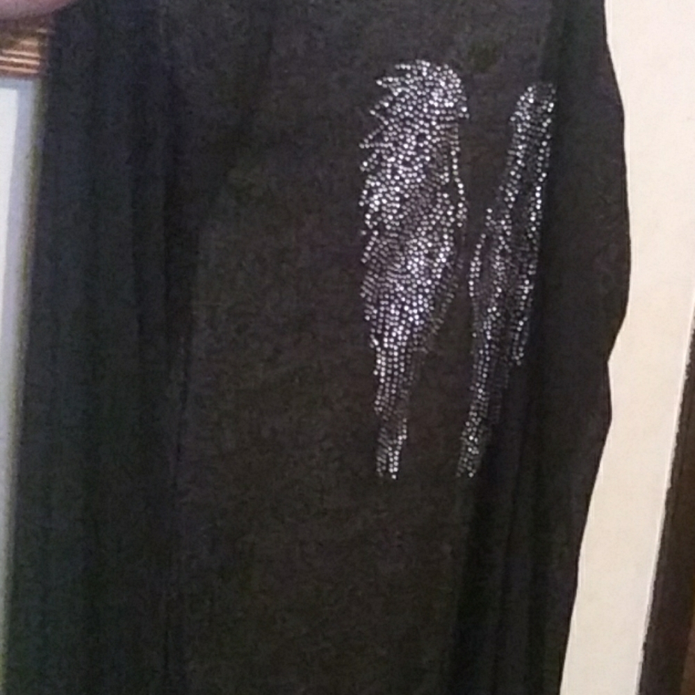Sheer black cardigan